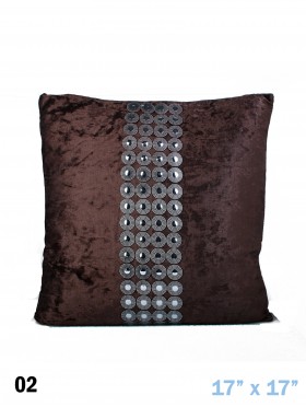 VELVET & BUTTONS CUSHION & FILLER